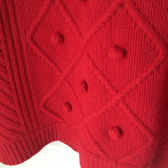 J. Crew Hawthorne Cable Knit Pom-Pom Sweater XL - Picture 6 of 9